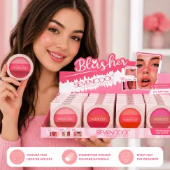 Blush compact pentru față pigmentat profesional SevenCool 9032