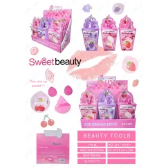 Set bureți machiaj și accesorii păr Sweet Beauty SET-4823