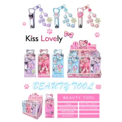 Unghiera copii Kiss Lovely BX-2807 cu breloc decorativ și design ursuleț