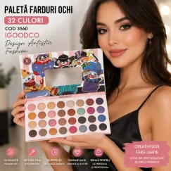 Paletă farduri ochi IGOODCO 3560 - 32 culori Design Artistic Fashion