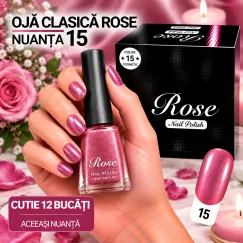 En-gros Ojă Clasică Rose 12 ml - Nuanța 15 - Cutie 12 Bucăți - vânzare en-gros pentru revânzare