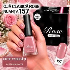 Ojă Clasică Rose 12 ml - Nuanța 157 - Cutie 12 Bucăți
