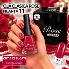 En-gros Ojă Clasică Rose 12 ml - Nuanța 11 - Cutie 12 Bucăți - vânzare en-gros pentru revânzare