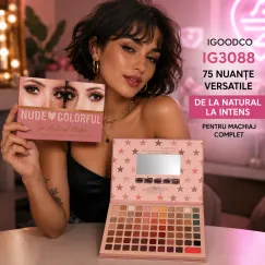 Paletă farduri IGOODCO IG3088 75 nuanțe versatile