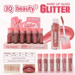 En-gros Luciu de Buze Glitter 3Q Beauty LP-658 - 6 Nuanțe - vânzare en-gros pentru revânzare