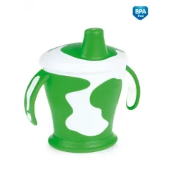 En-gros Căniță anti-vărsare Haberman „Little cow” 250 ml + linguriță flexibilă, 9 luni +, gri - vânzare en-gros pentru revânzare