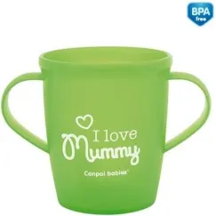 En-gros Căniță „I love Mummy”, Canpol babies, fără BPA, 250 ml, verde - vânzare en-gros pentru revânzare