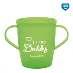 En-gros Căniță „I love Daddy”, Canpol babies, fără BPA, 250 ml, verde - vânzare en-gros pentru revânzare