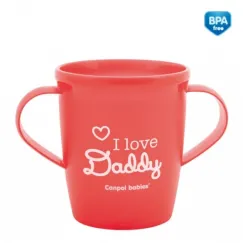 En-gros Căniță „I love Daddy”, Canpol babies, fără BPA, 250 ml, roșu - vânzare en-gros pentru revânzare