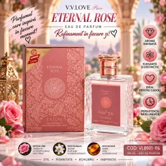 Parfum Oriental Feminin Eternal Rose V.V.LOVE Prive 100 ml VL8901-116
