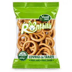 Covrigi cu Tărâțe RONȚĂILĂ Fără Sare și Fără Zahăr 400 g