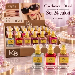 Ojă Clasică cu Efect Gel Kb 20 ml - Set 24 Nuanțe - Cod 5996