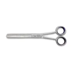 Foarfecă profesională de filat cu inel negru din oțel inoxidabil