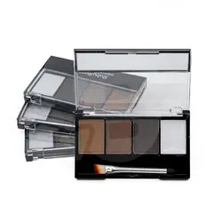 Fard de sprâncene Ruby Rose – kit 4 nuanțe cu pensulă