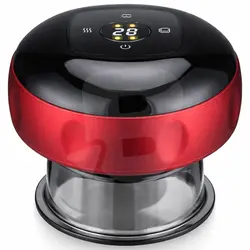 Aparat de masaj profesional tip ventuză cu infraroșu și vacuum, 12 viteze, display LCD, baterie reîncărcabilă