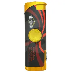 Brichetă metalică antivânt cu LED și spiner model 1807