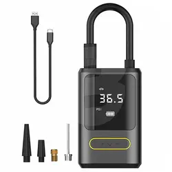 Compresor auto portabil cu acumulator și powerbank, 150 PSI, wireless, afișaj digital