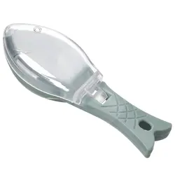 Curățător solzi pește cu capac de protecție, ABS, design tip pește