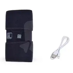 Genunchieră cu încălzire electrică, 3 niveluri temperatură, terapie caldă și rece, reglabilă, alimentare USB