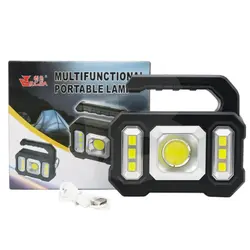 Lampă portabilă multifuncțională KEJIA KJ-208 cu LED frontal și lumini laterale