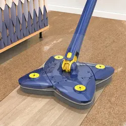 Mop de curățare cu tijă telescopică, 134x24 cm, absorbție bună a apei, set cu lavetă de mop