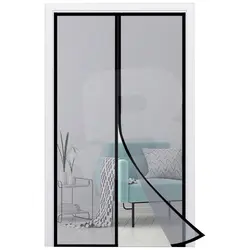 Plasă magnetică anti-insecte pentru uși, cu închidere automată, montaj fără găurire