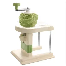 Răzătoare manuală pentru varză cu manivelă, tocător legume din inox și ABS, reglaj grosime