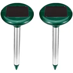 Aparat solar de alungat cârtițe și rozătoare cu alarmă sonică, set 2 bucăți