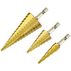 Burghii în trepte HSS cu titan pentru găurirea tablei metalice