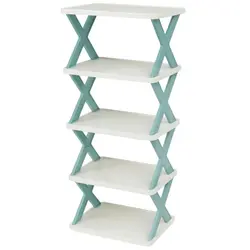 Etajeră multifuncțională pliabilă cu 5 niveluri din plastic rezistent