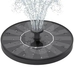 Pompă solară plutitoare pentru fântână și iaz, 1W, 6 duze, 55 cm