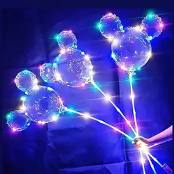 Set 50 Baloane Party LED multicolor, forma Mickey 6511110043176 CON-38