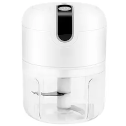 Tocător electric USB pentru alimente 250 ml cu lame din inox și bol transparent