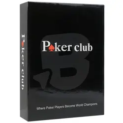Cărți de Joc Poker Club 100% Plastic – Set Profesional 54 Cărți