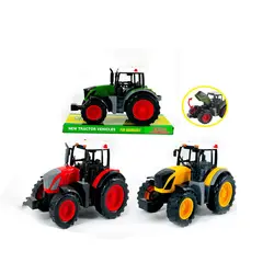 Cap Tractor Agricol de Jucărie, Motor cu Fricțiune (Friction Power), Design Robust, Detalii Realiste, Lungime 16 cm, Multicolor