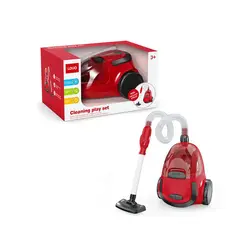 Aspirator Interactiv "LADUO Vacuum Cleaner", cu Sunete Realiste, Lumini și Funcție de Aspirație, Roșu