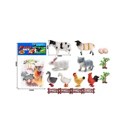 Set Figurine Animale de Fermă, Material Durabil, Include Garduri și Accesorii de Decor, Diverse Modele