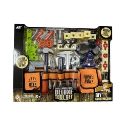 Trusă de scule și unelte pentru copii Deluxe Tool cu accesorii construcții