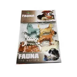 Set 6 Figurine Câini de Rasă, Modele Realiste Pictate Manual (Golden Retriever, Bulldog, Ciobănesc German, Dalmatian și alții), Dimensiuni 8-12 cm