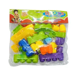 Joc de construit educativ "BLOCKS WISDOM", set blocuri colorate pentru dezvoltarea inteligentei