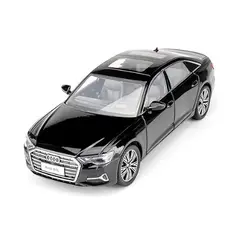 Mașină metalică Audi A6L negru vedere frontală