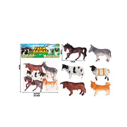 Set 6 Figurine Animale de Fermă „Micul Fermier”, Detalii Realiste, Material Rezistent și Durabil, Dimensiuni Medii