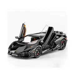 Mașinuță metalică Lamborghini Sián FKP 37 negru vedere frontală