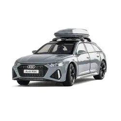 Machetă auto 1:24 Audi RS6 Street Car, din aliaj, cu 6 uși mobile, lumini și sunete