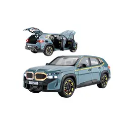 Machetă Metalică Premium BMW XM, Scara 1:24, Efecte Sonore și Luminoase, Deschidere Uși și Capote, Interior Detaliat