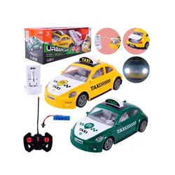 Mașină cu Telecomandă de Mare Viteză, Design Realist Taxi, Scara 1:22, Control Full Function, Roți din Cauciuc