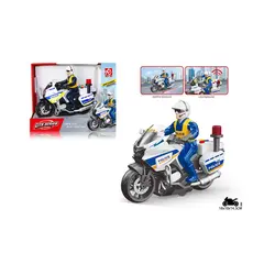 Motocicletă Interactivă de Poliție "Patrol Chase", cu Figurină Polițist, Lumini 3D și Sunete de Sirenă