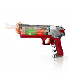 Pistol interactiv „Spray Gun” cu efect de abur (fum), sunete realiste de luptă și lumini LED