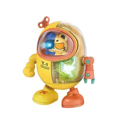 Robot Interactiv Pisică Inteligentă, Funcție de Dans și Cântat, Lumini LED Multicolore, Mișcare Omnidirecțională, Înălțime 19 cm, Multicolor