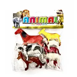 Set 6 Figurine Animale Domestice „Prietenii de la Fermă”, Detalii Realiste, Material Rezistent, Dimensiuni 10-14 cm